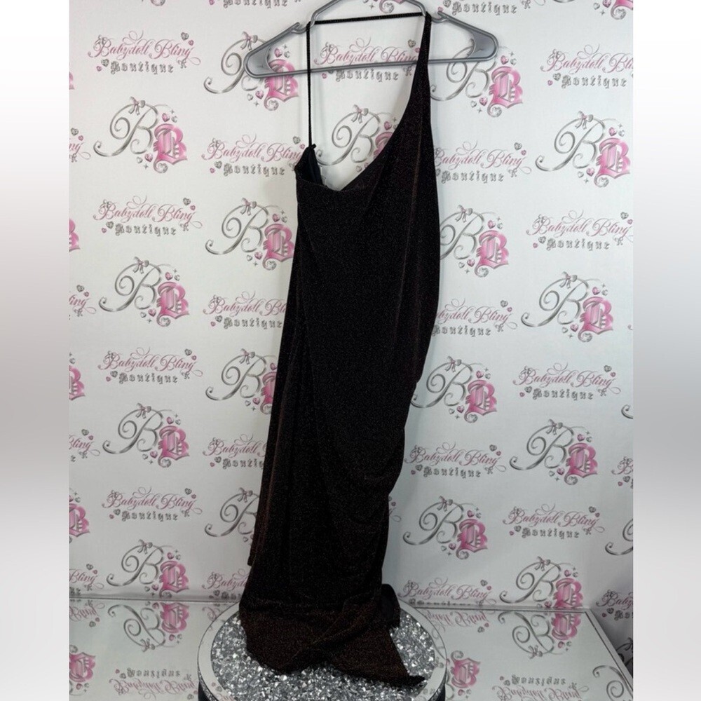 Ricki's dress sparkly glitter Black brown Dress slinky sexy